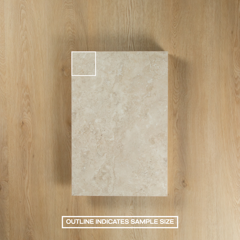 Travertine Stone Ivory Drop Face Coping