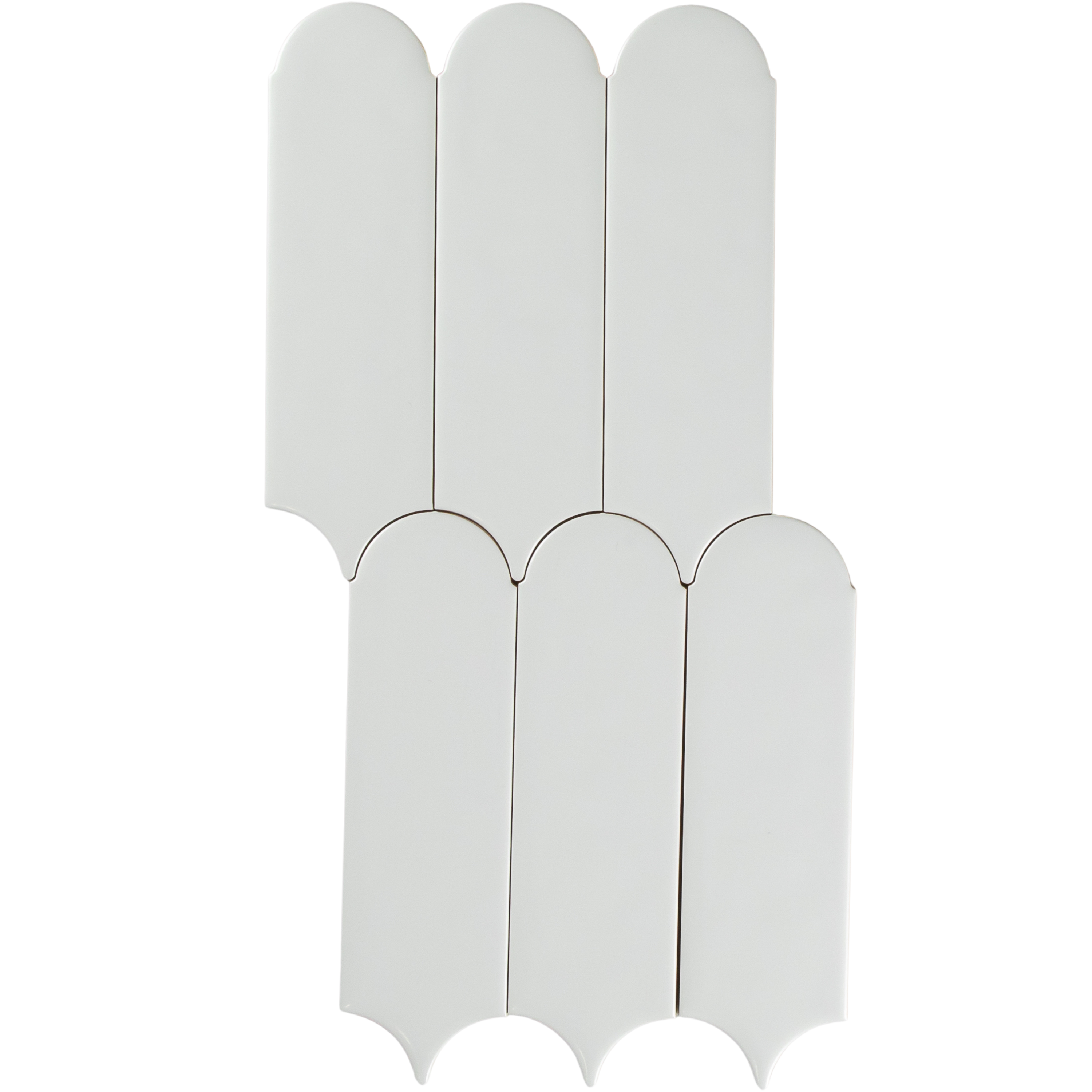 Flemmington Feather White Ripple Matte