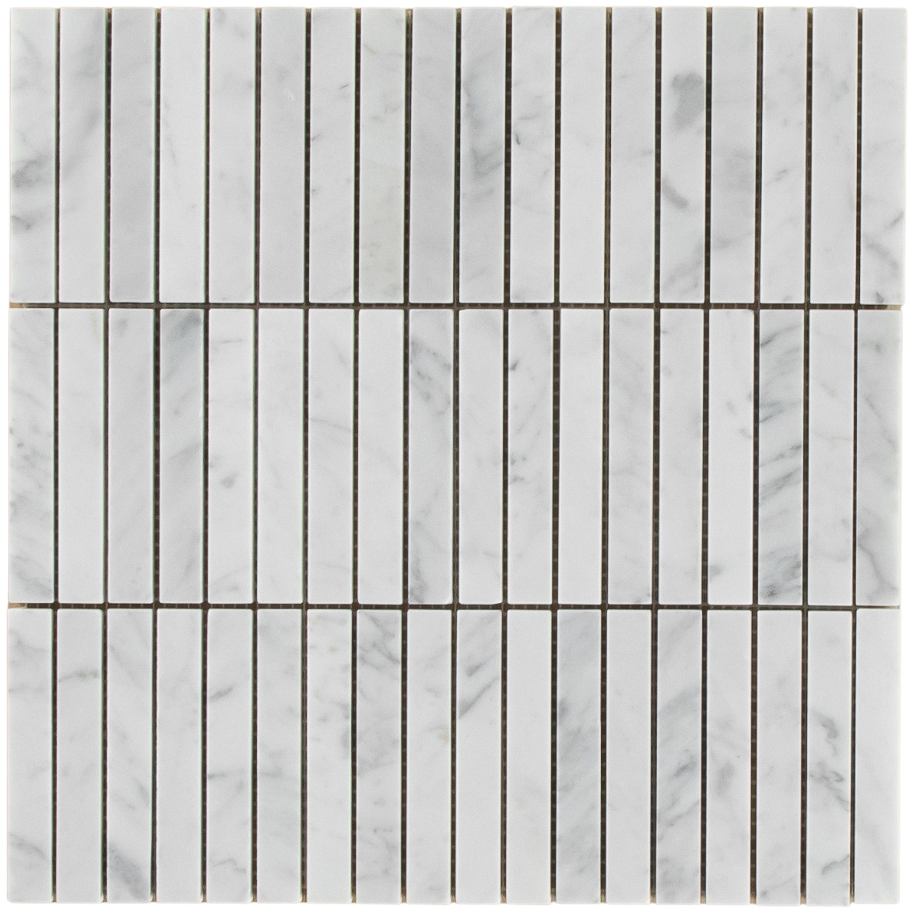 Carrara Marble Mosaic Kit Kat Natural Stone