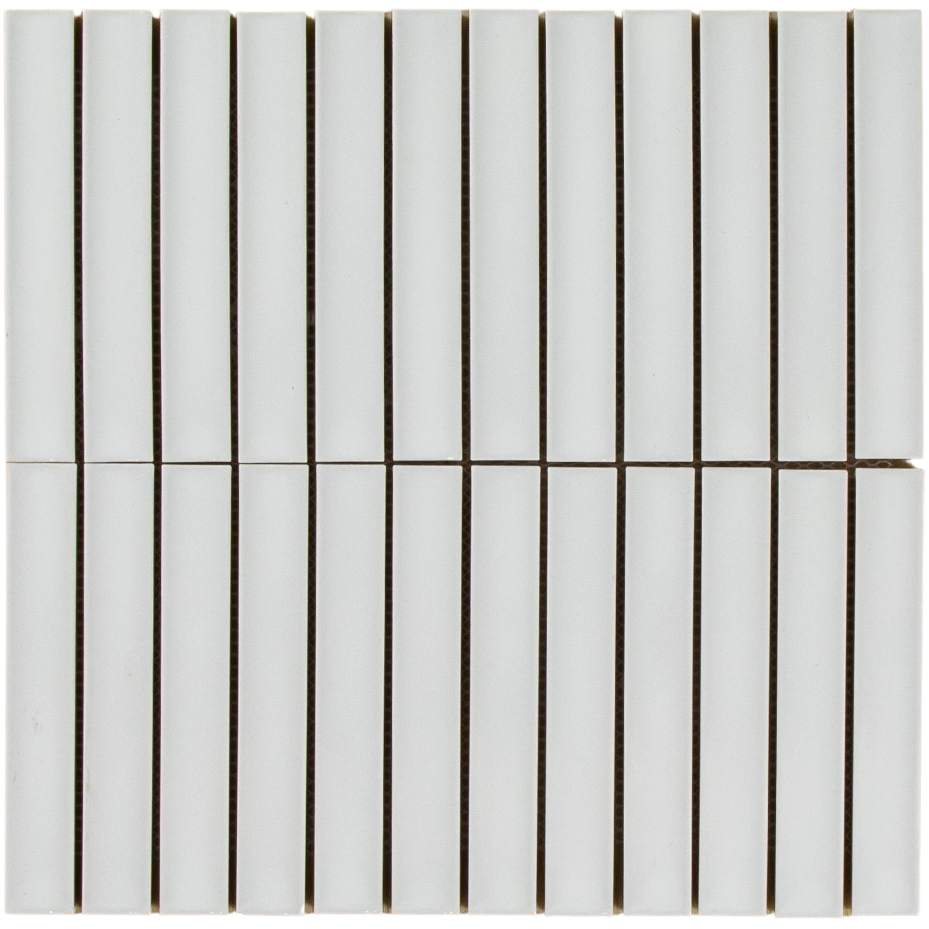 Clovelly Snow White Matte Concave Kit Kat Mosaic