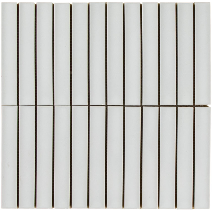Clovelly Snow White Matte Concave Kit Kat Mosaic