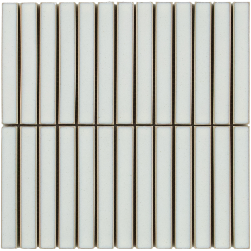 Clovelly Antique White Gloss Concave Kit Kat Mosaic