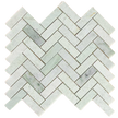 Ming Green Small Herringbone Honed Mosaic