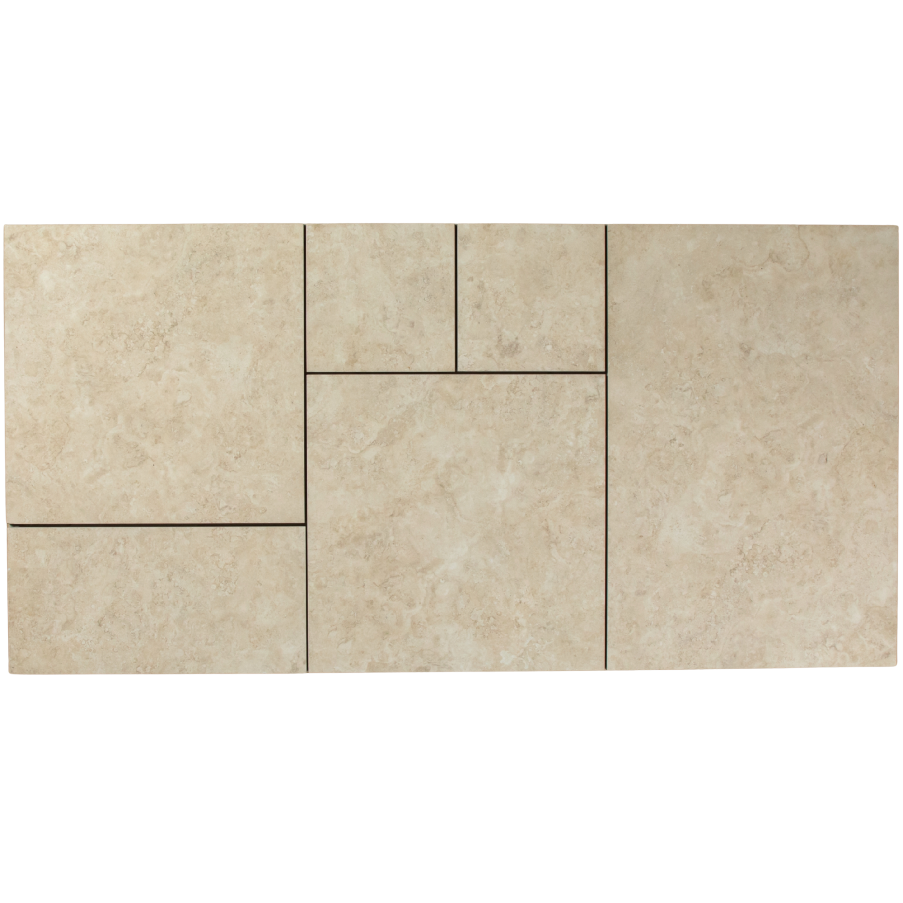 Travertine Stone Ivory French Pattern