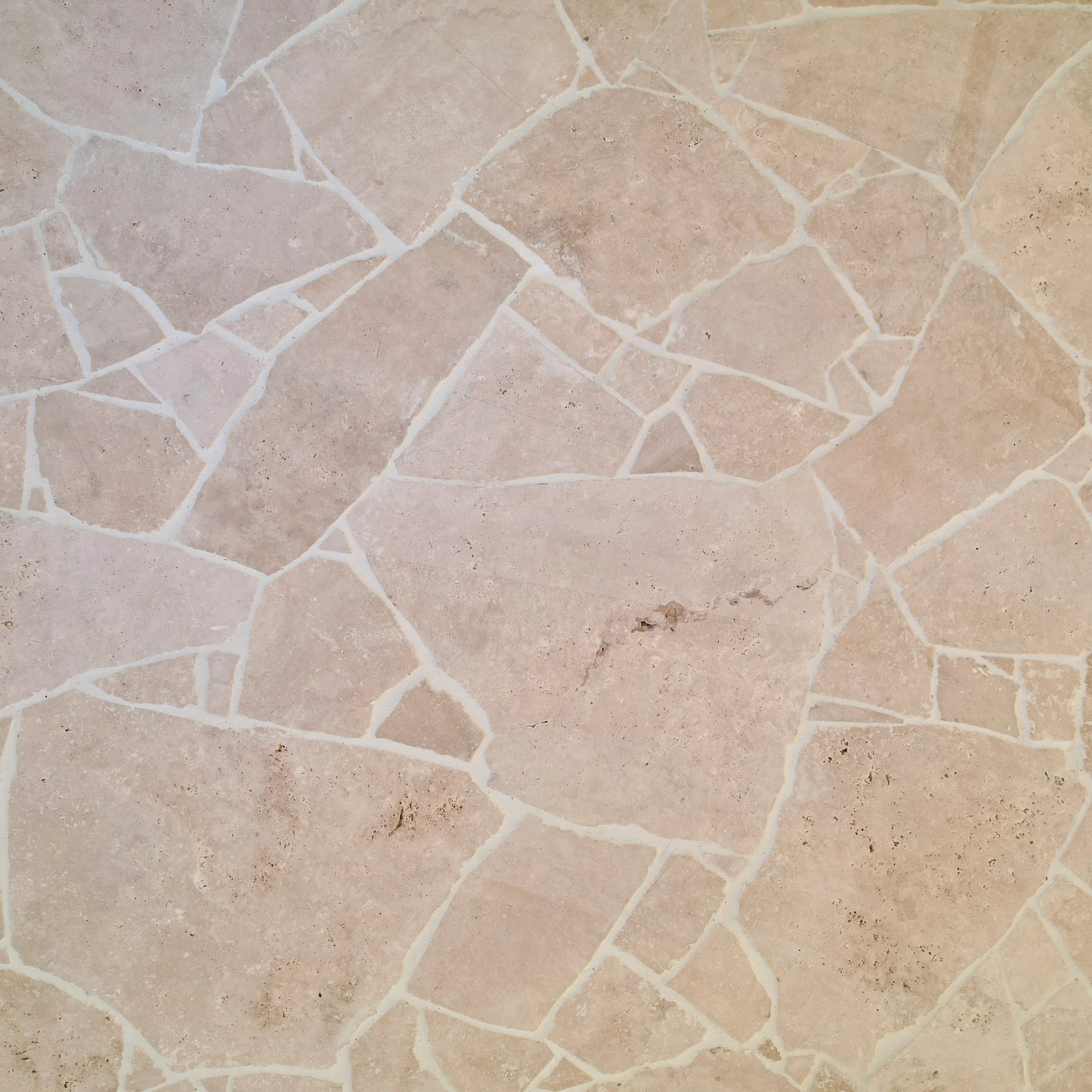 Travertine Stone Latte Crazy Pave