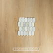Ming Green Arch Long Fish Scale Carrara Mosaic