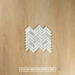 Ming Green Small Herringbone Honed Mosaic
