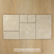 Travertine Stone Ivory French Pattern