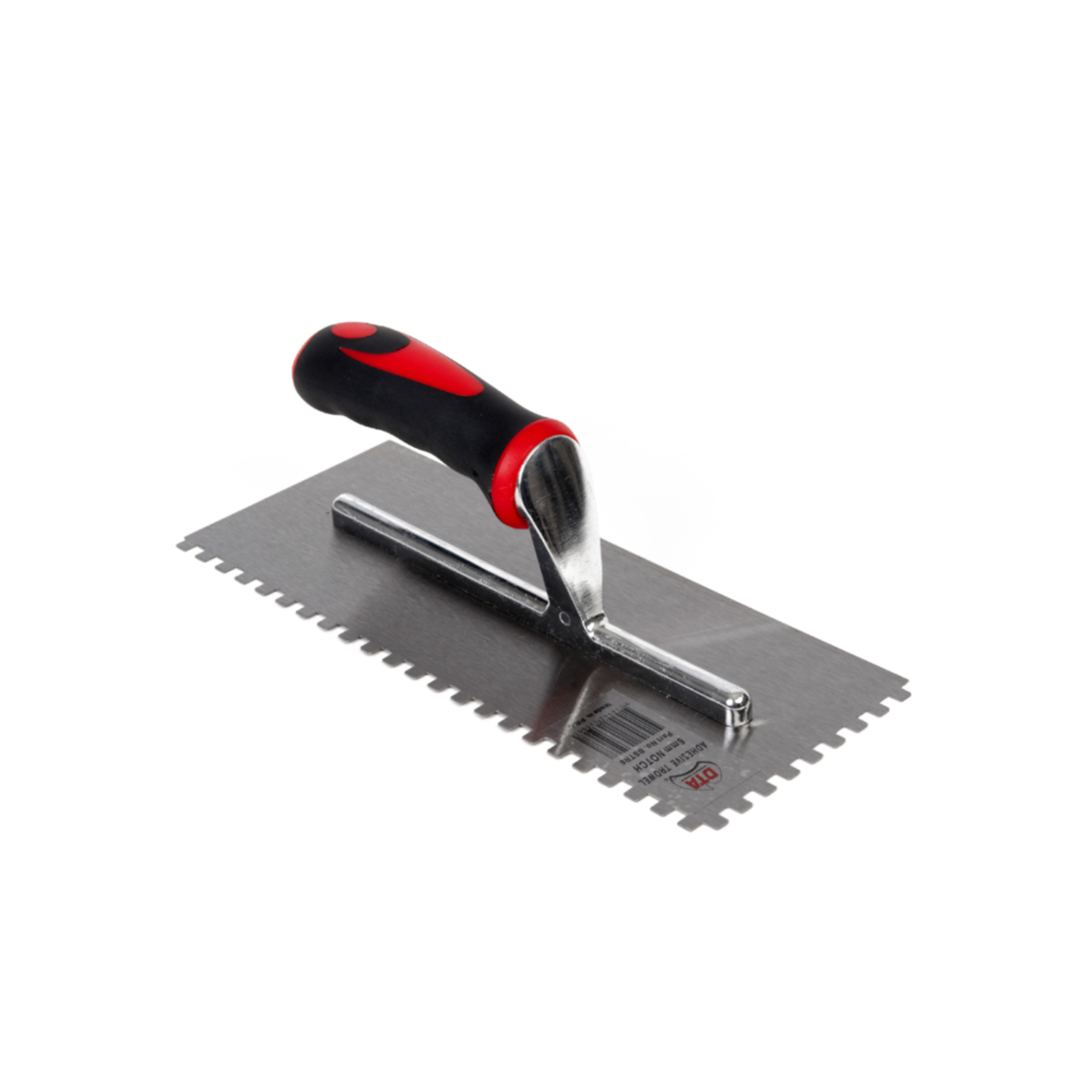 Adhesive Notched Trowel 6mm with Rubber Handle