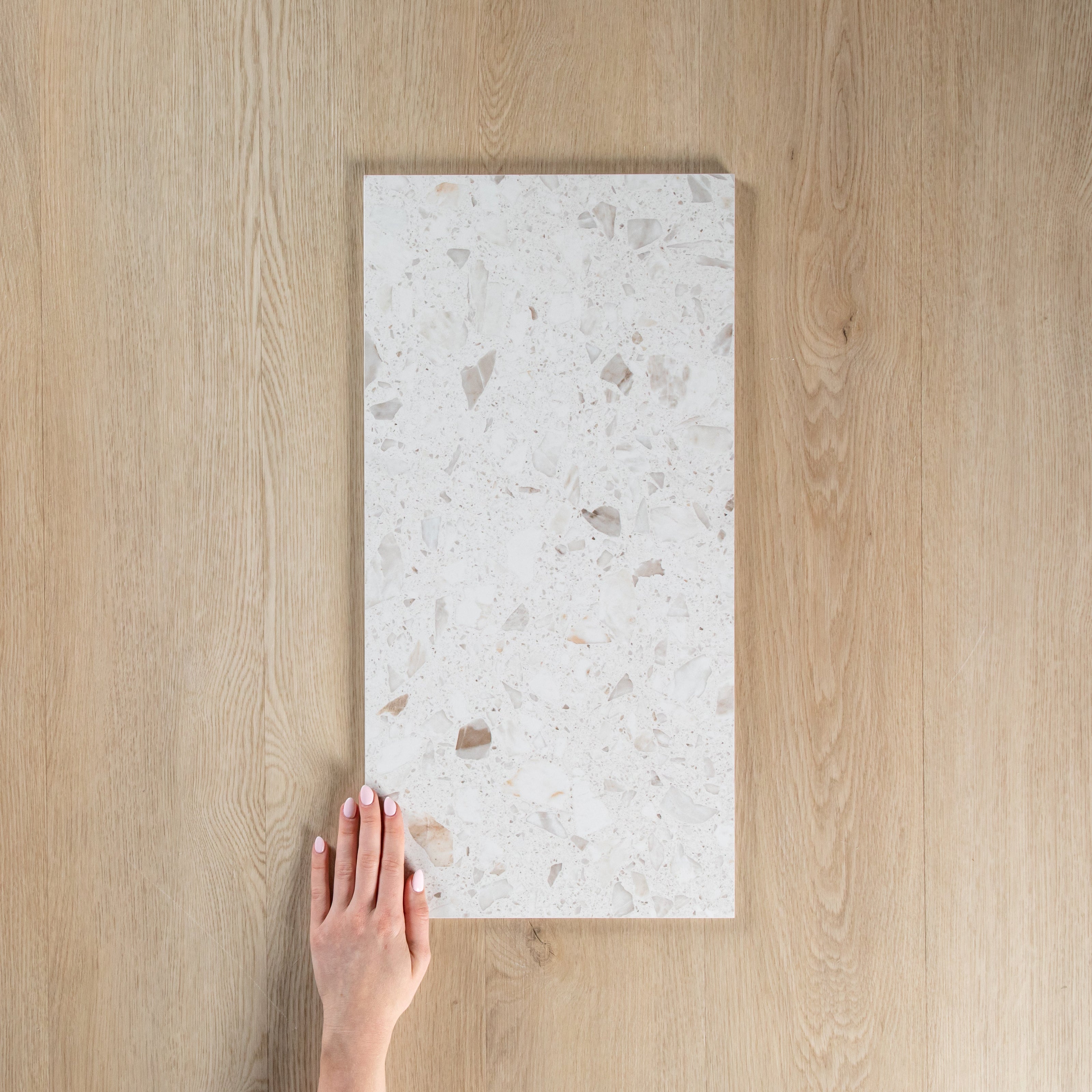 Antique Terrazzo Stone Marshmallow Matte Shine