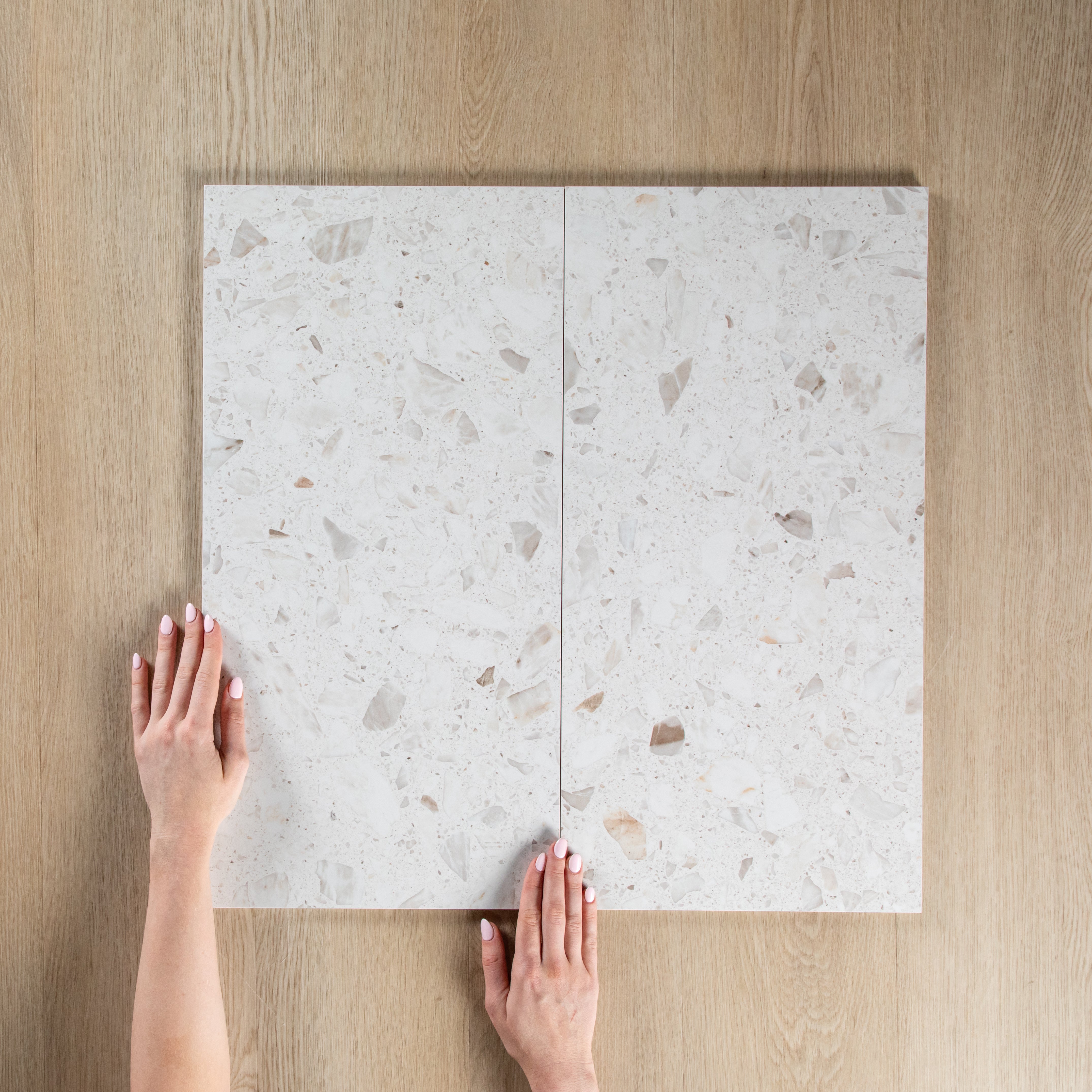 Antique Terrazzo Stone Marshmallow Matte Shine