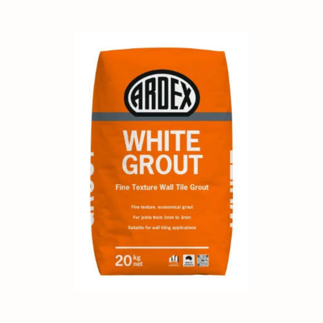 Ardex White Grout 20kg - Walls Only