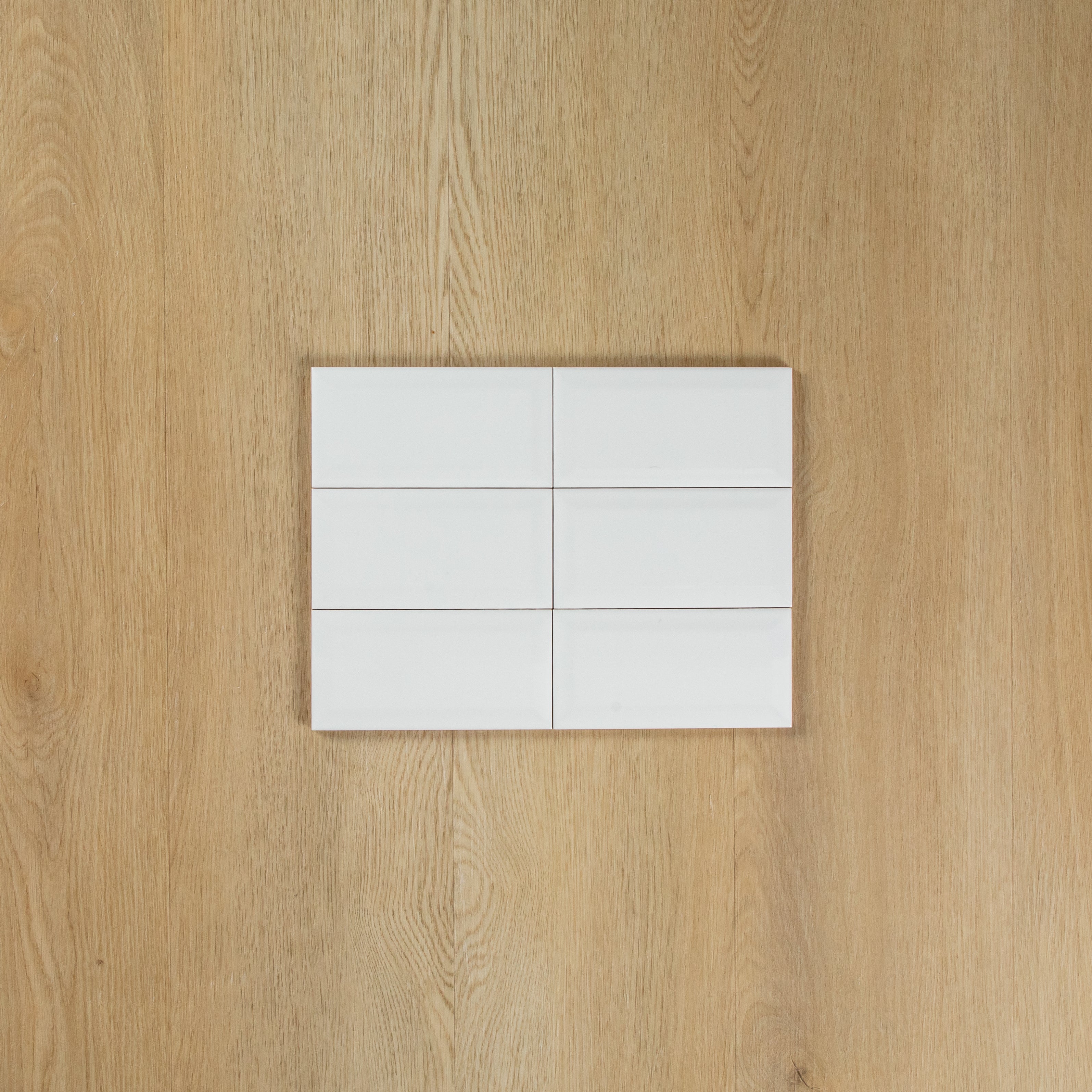 White Gloss Subway Bevelled