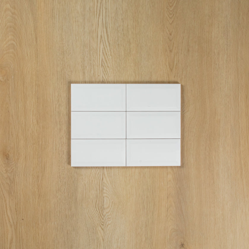 White Gloss Subway Bevelled