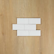 White Gloss Subway Bevelled