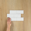 White Gloss Subway Bevelled