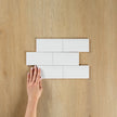 White Gloss Subway Bevelled