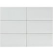 White Gloss Subway Bevelled