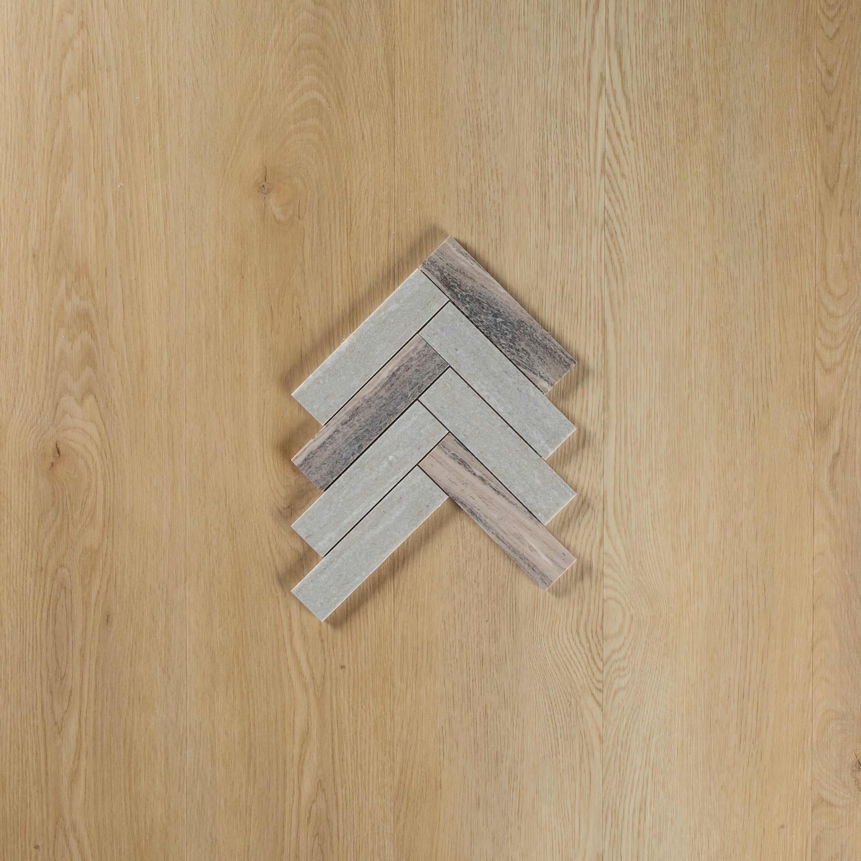 Blue Sandstone Herringbone Honed Mosaic