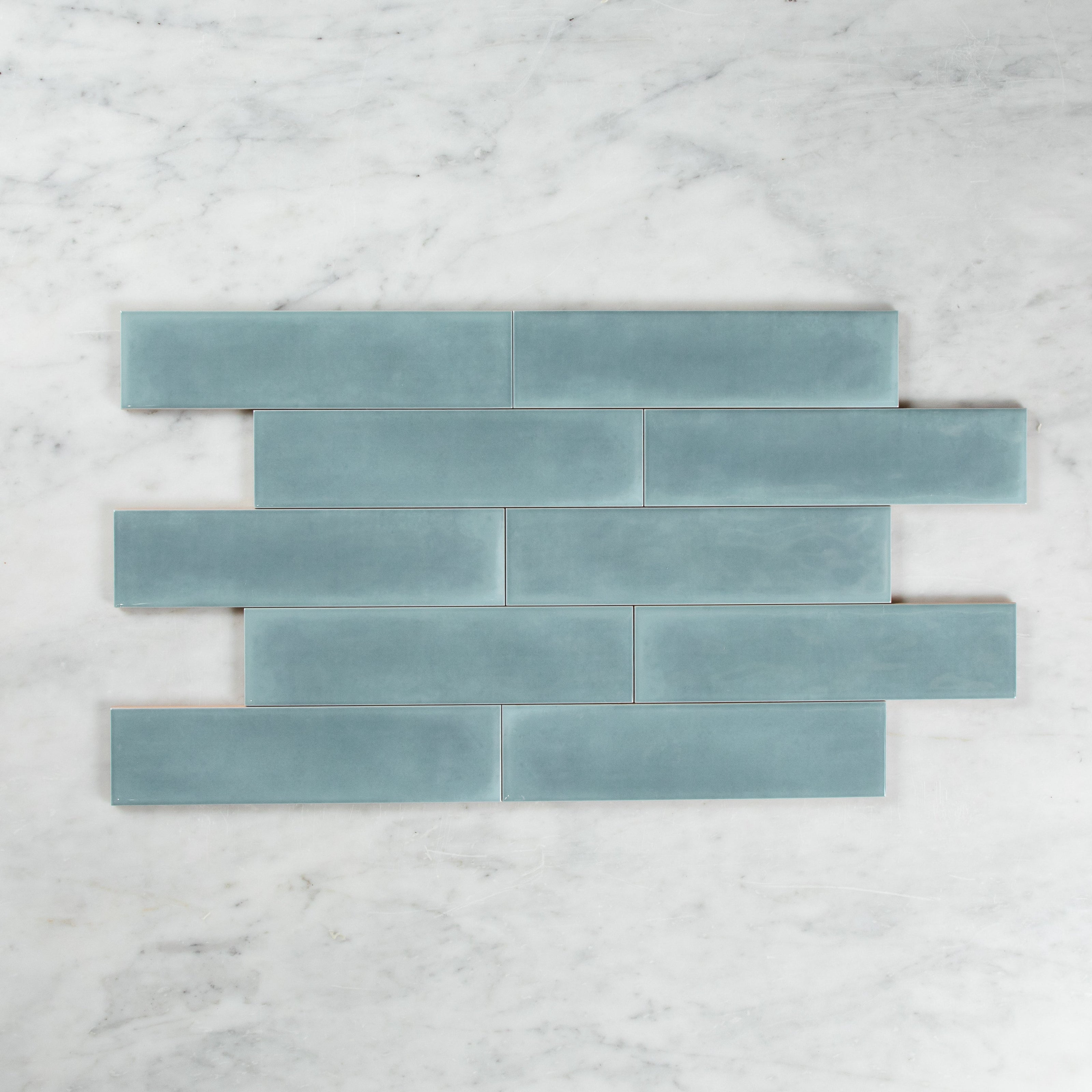 Boutique Baby Blue Gloss Subway Ripple