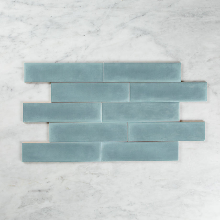 Boutique Baby Blue Gloss Subway Ripple
