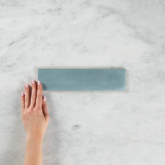 Boutique Baby Blue Gloss Subway Ripple