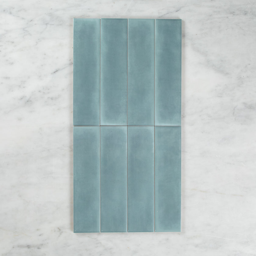 Boutique Baby Blue Gloss Subway Ripple