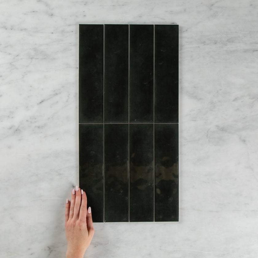 Boutique Charcoal Gloss Subway Ripple