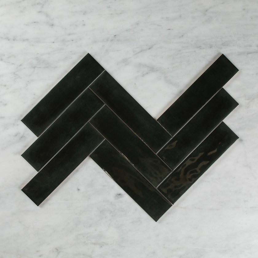 Boutique Charcoal Gloss Subway Ripple