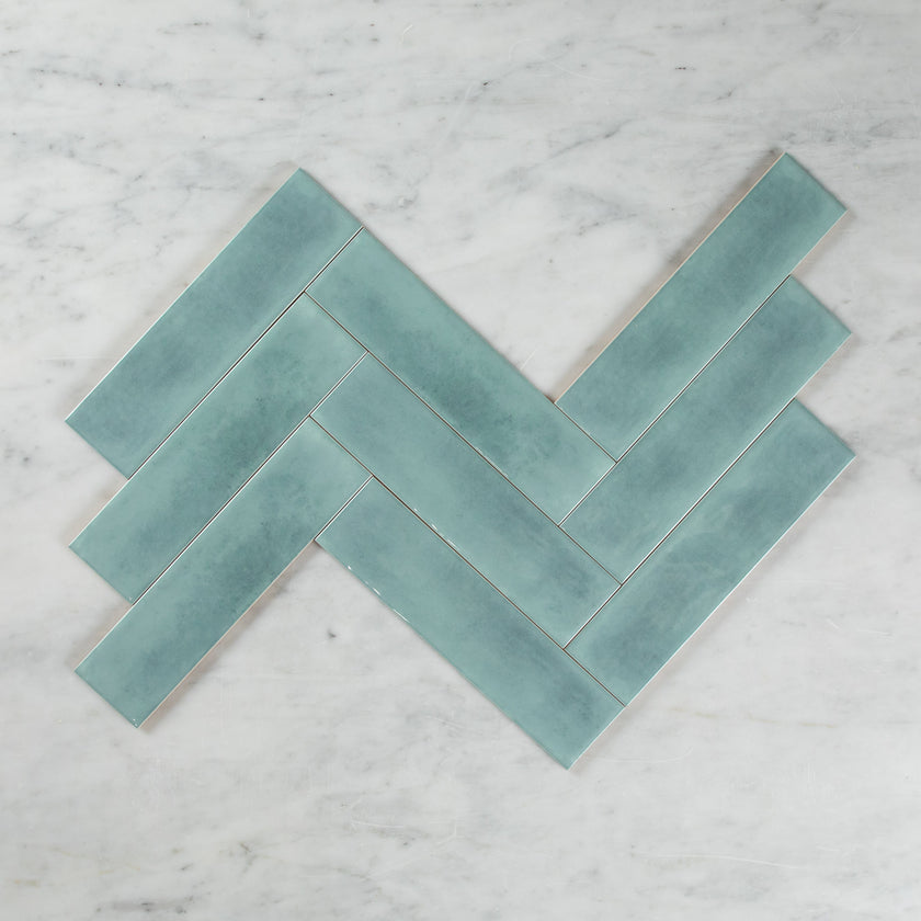 Boutique Mint Gloss Subway Ripple