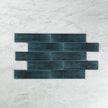 Boutique Navy Blue Gloss Subway Ripple