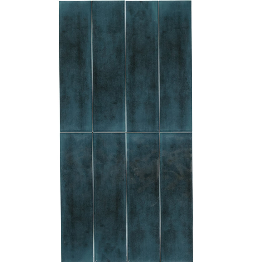 Boutique Navy Blue Gloss Subway Ripple