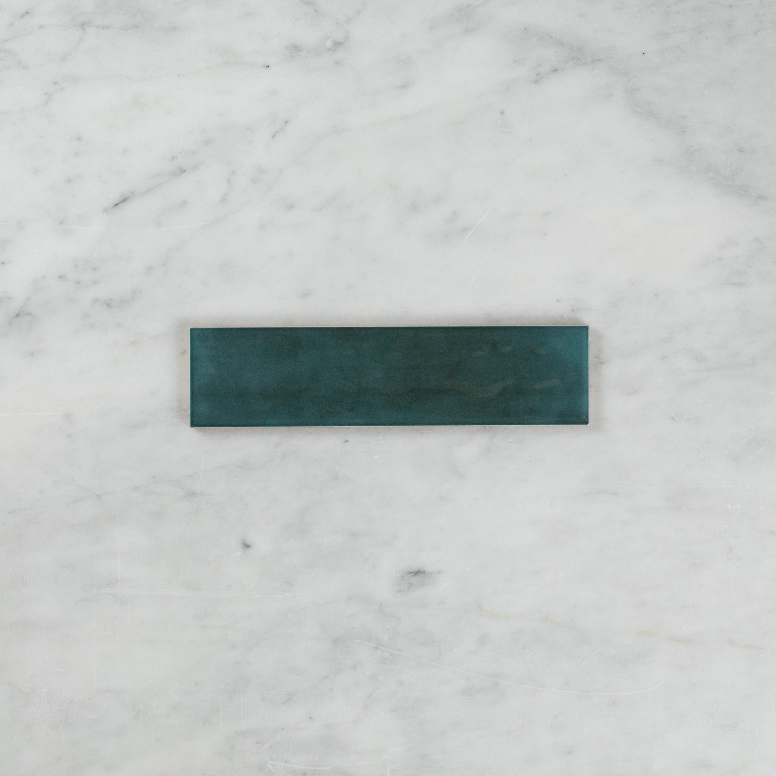 Boutique Peacock Green Gloss Subway Ripple