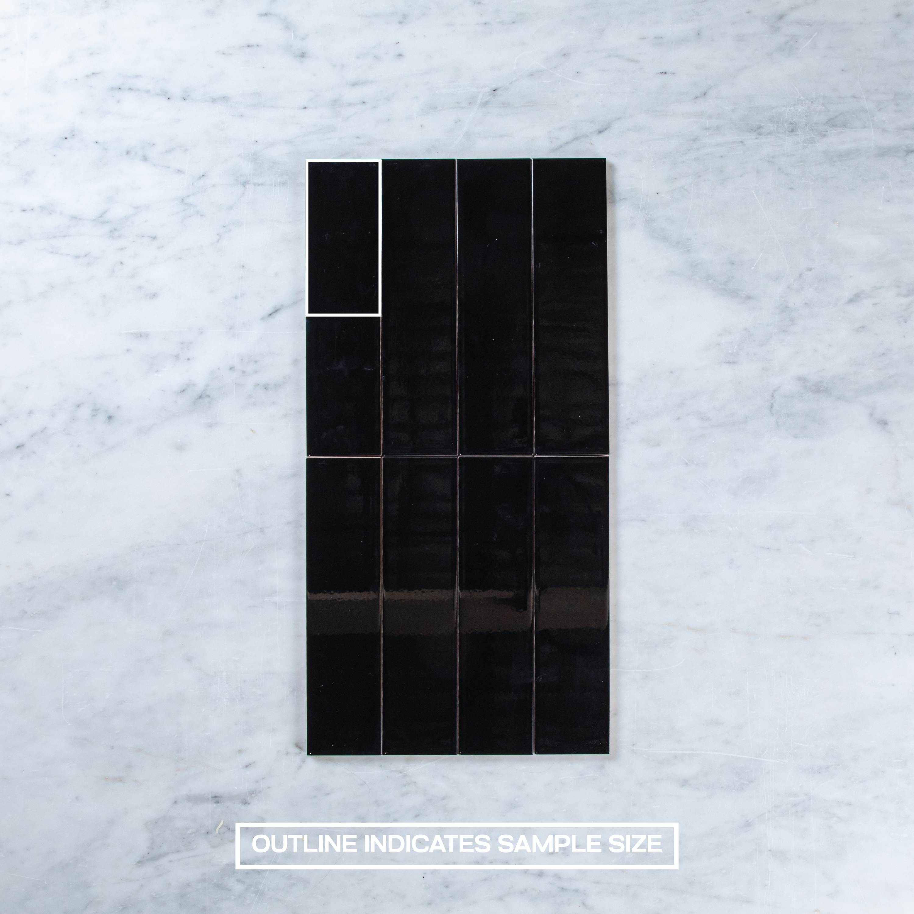 Black Gloss 75 x 300