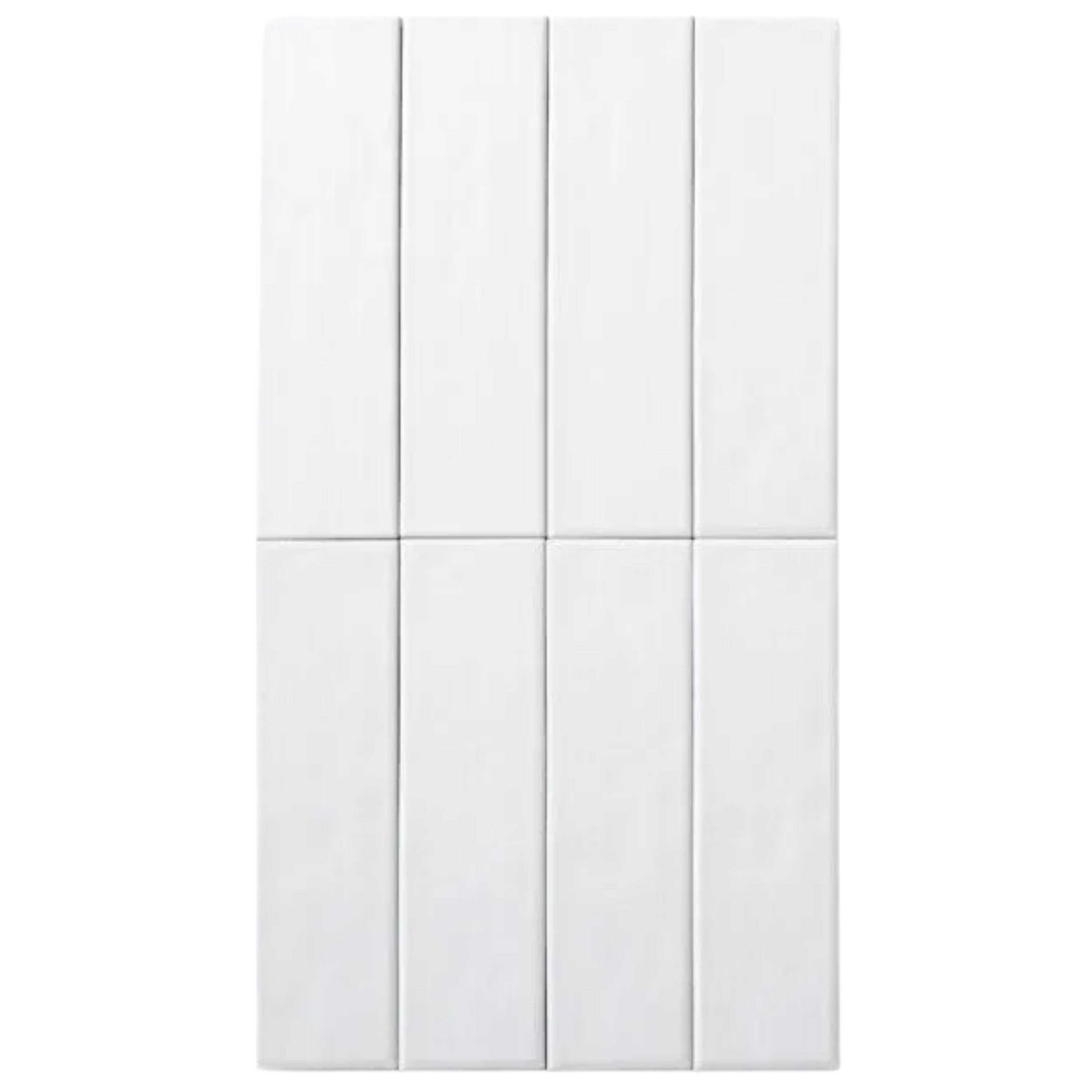 Brava White Satin Subway