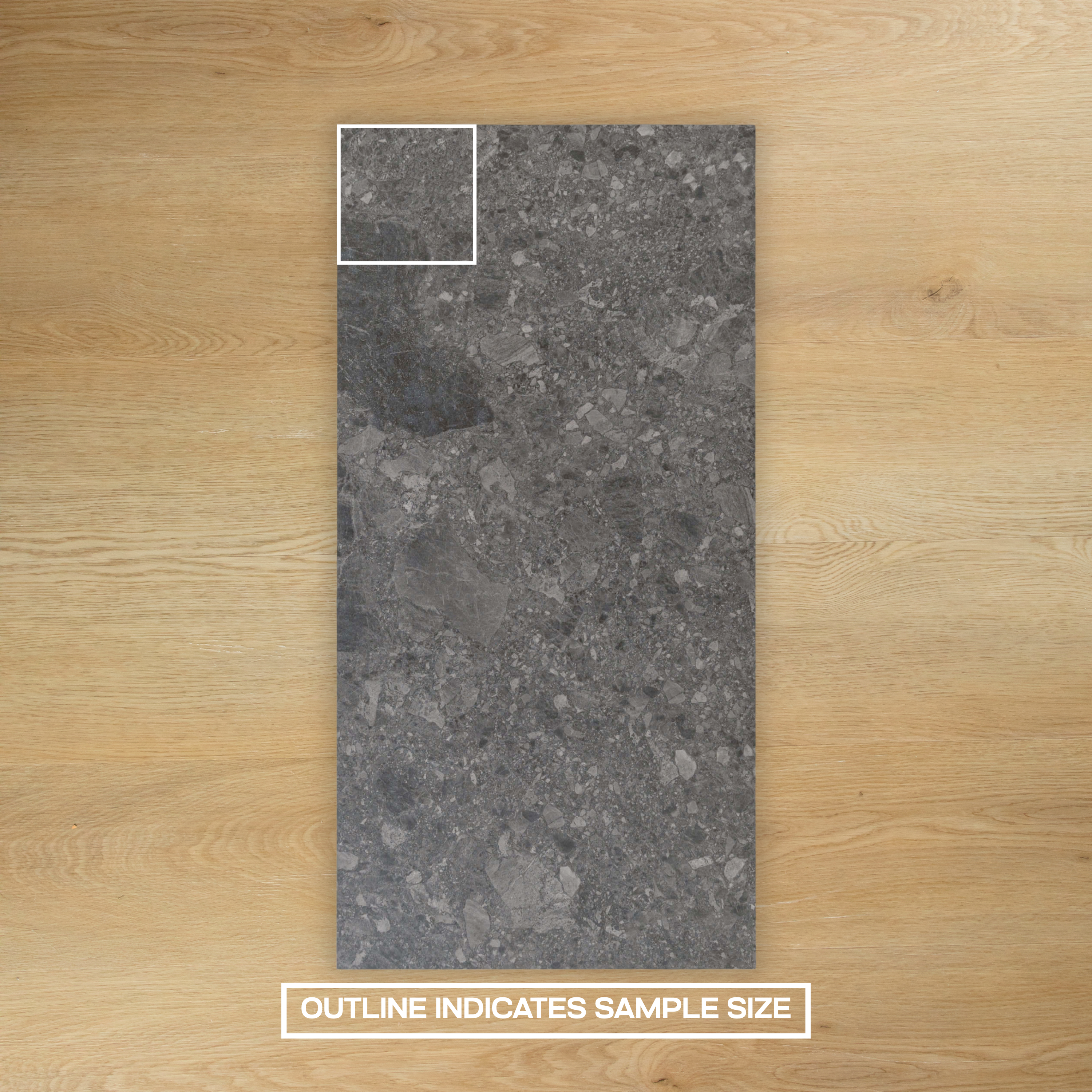 Breccia Dark Grey In Out