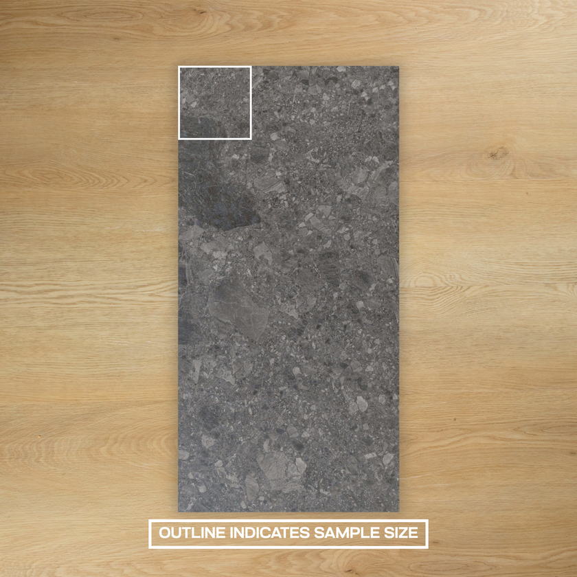Breccia Dark Grey In Out