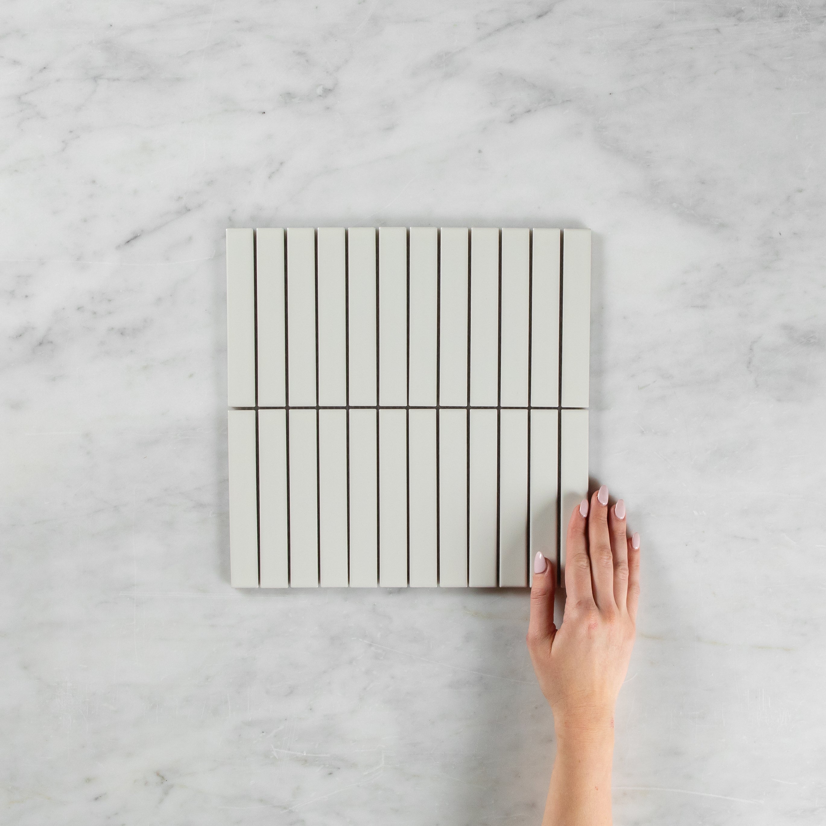 Byron Kit Kat Matte White Mosaic