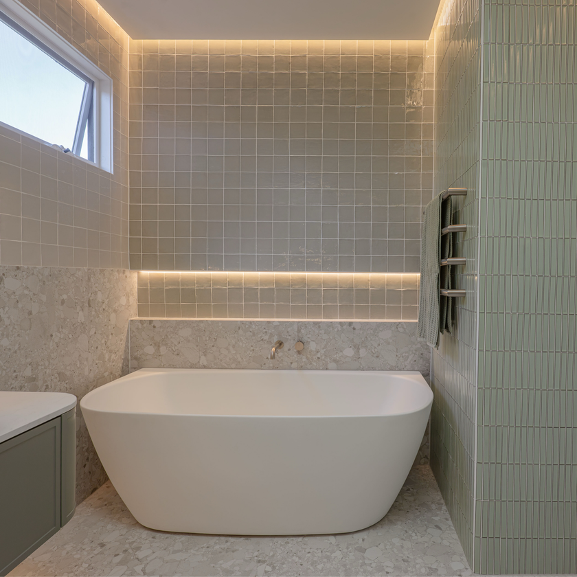 Cobbles White + Noosa White +  Clovelly Pearl Sage Kit Kat