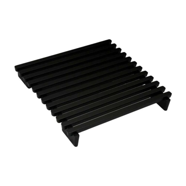 115 x 115 Brass Grate Top Used With Tile Insert Drain Black Matte