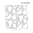 Travertine Stone Silver Crazy Pave In Out