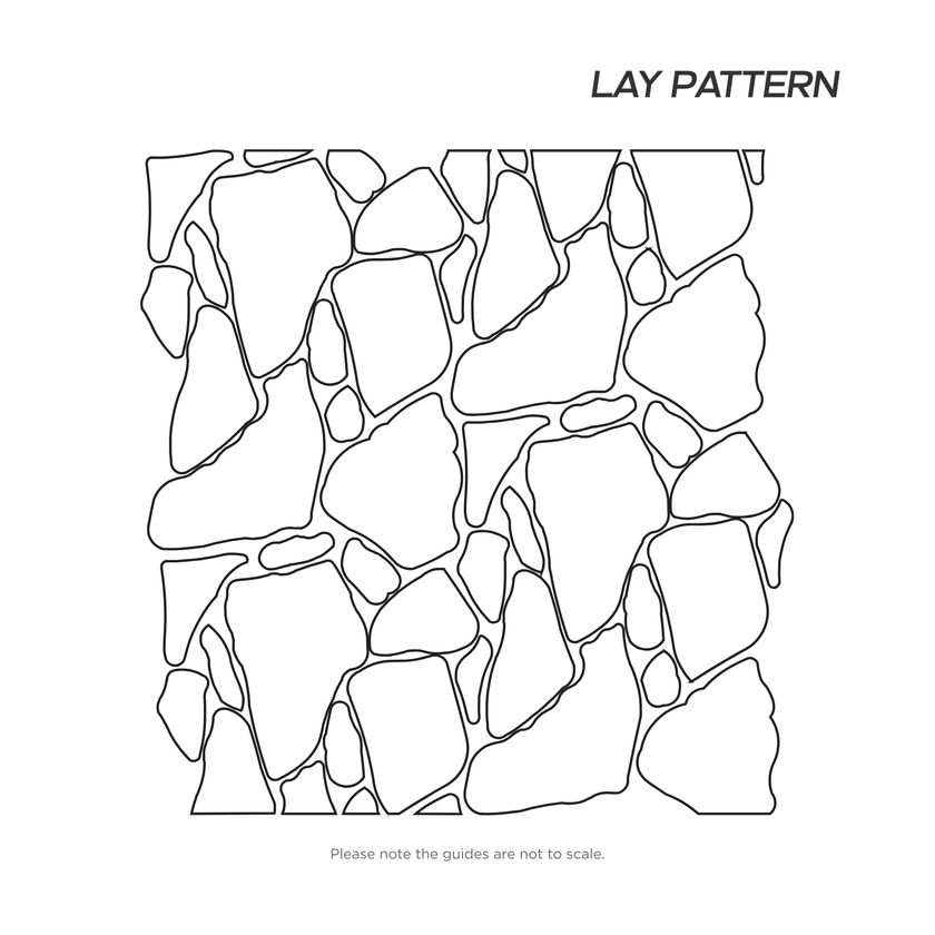 Travertine Stone Ivory Crazy Pave In Out