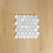 Carrara Marble Mosaic Hexagonal Honed
