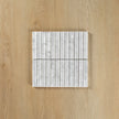 Carrara Marble Honed Concave Flute Mosaic