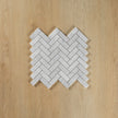 Carrara Marble Mosaic Herringbone Honed Small