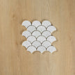 Carrara Marble Mosaic Small Fans Honed