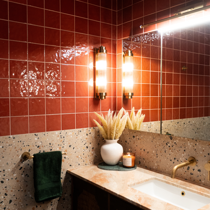 Casablanca Red Gloss Square