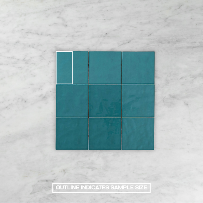 Casablanca Turquoise Gloss Square