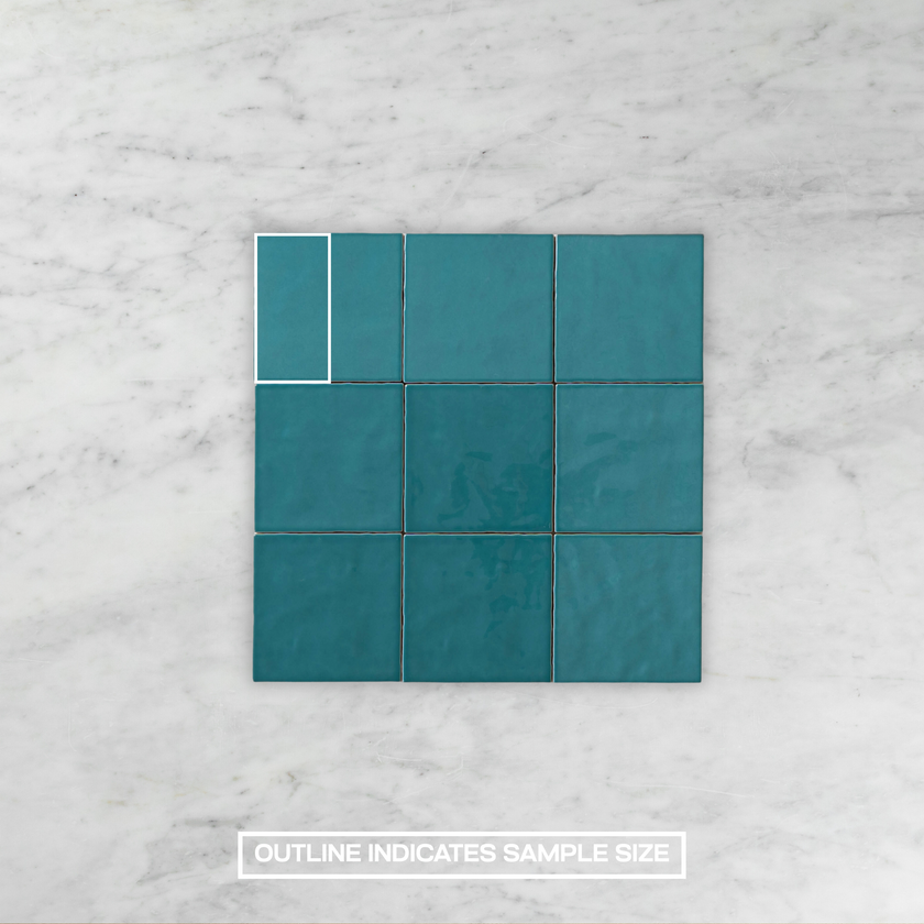 Casablanca Turquoise Gloss Square
