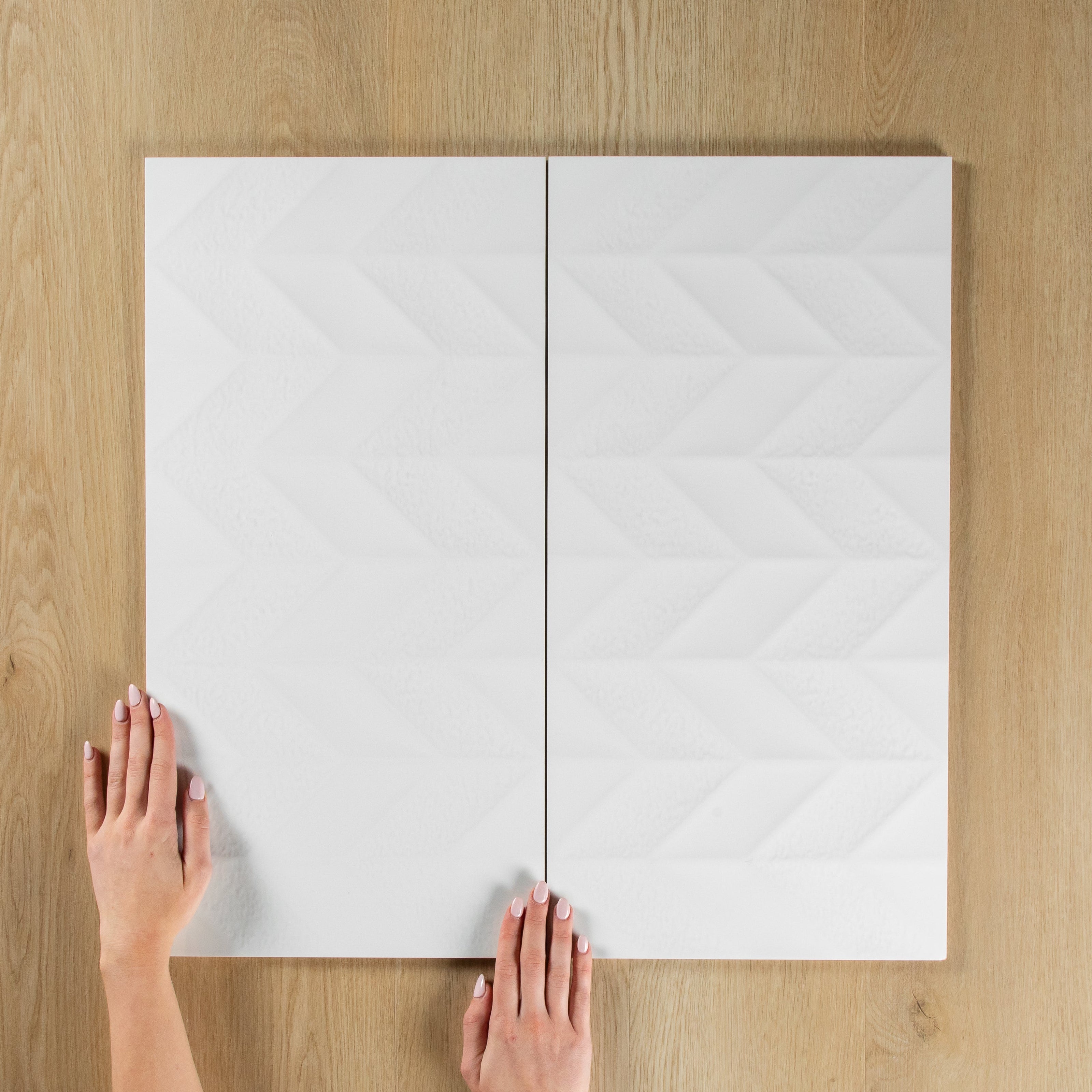 Chevron White Gloss
